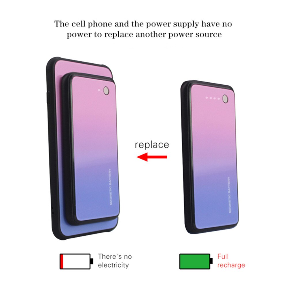 NTSPACE 5000mAh Battery Charger Cases For Samsung Galaxy S10 Plus S10e Power Bank Case Wireless Charging Magnetic Battery Case