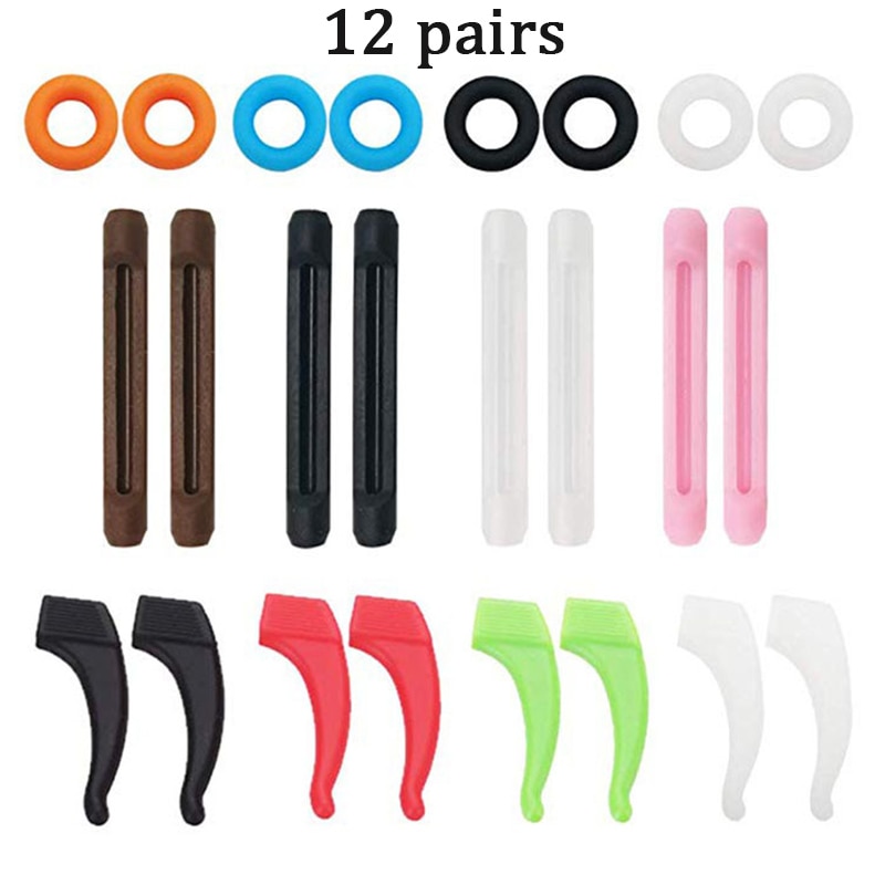 Anti Slip Silicone Glasses Ear Hooks For Kids And Adults Round Grips Eyeglasses Sports Temple Tips Soft Ear Hook