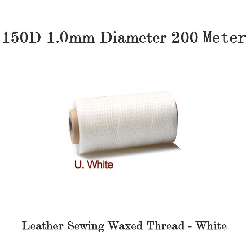 Stitcher Sewing Awl Hand Stitcher Repair Tool Kit Leather and Heavy Fabrics Stitching Belt Strips Shoemaker Tools: White thread