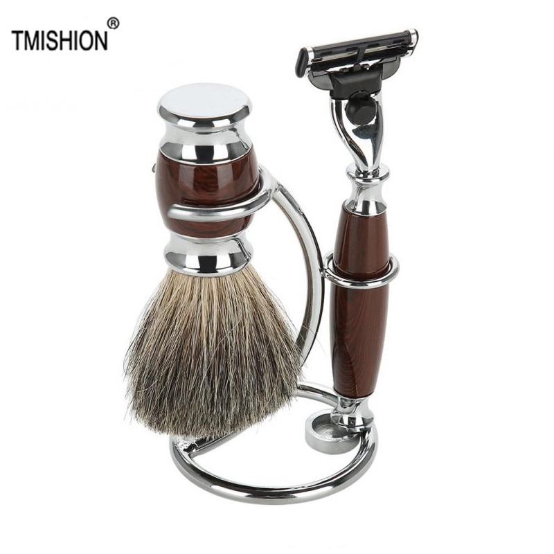 Barberkoststativ barberingsholder for menn verktøysett 2 in 1 bærbare buede barberkoster manuell stativ for barberhøvelbarbering