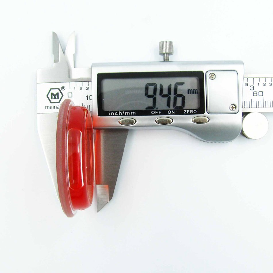 HACCURY 44*10MM Glass Level bubble Bullseye Bubble Level Spirit Red Color Accuracy 90'/2mm