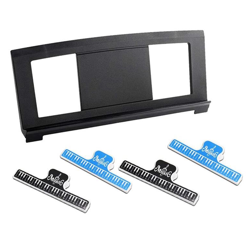 Music Stand Compatible with Numerous for Yamaha Models of Music Keyboard,Keyboard Stand Sheet Music with 4 Music Clip: Default Title