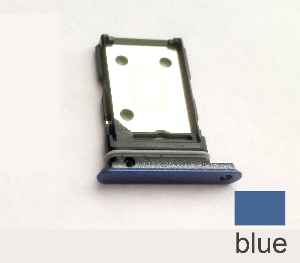 SIM Karte Tablett Für OPPO Realme X3 SuperZoom Sim Karte Slot Tablett Halfter Adapter Ersatz Teile: Blau