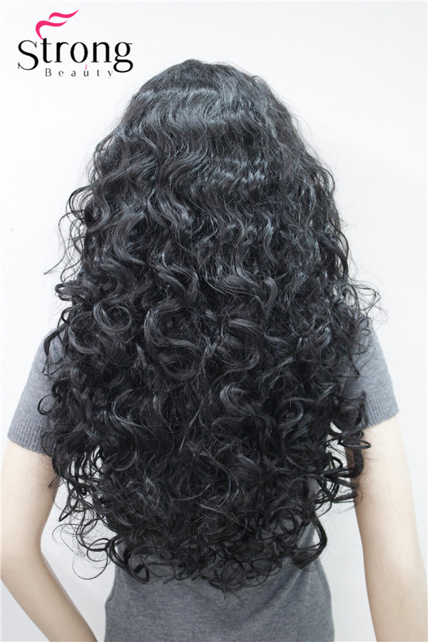 StrongBeauty grube długie warstwy loki bez części pełna peruka syntetyczna peruki damskie wybór kolorów: #2