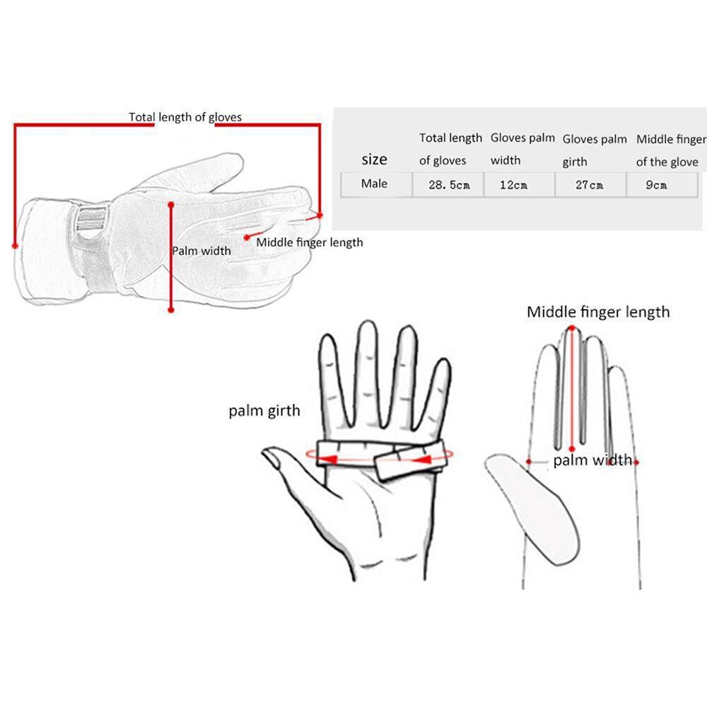 Sagace winter sneeuw handschoenen heren ski handschoenen snowboard handschoenen sneeuwscooter motorrijden winter handschoenen winddicht unisex  a30107