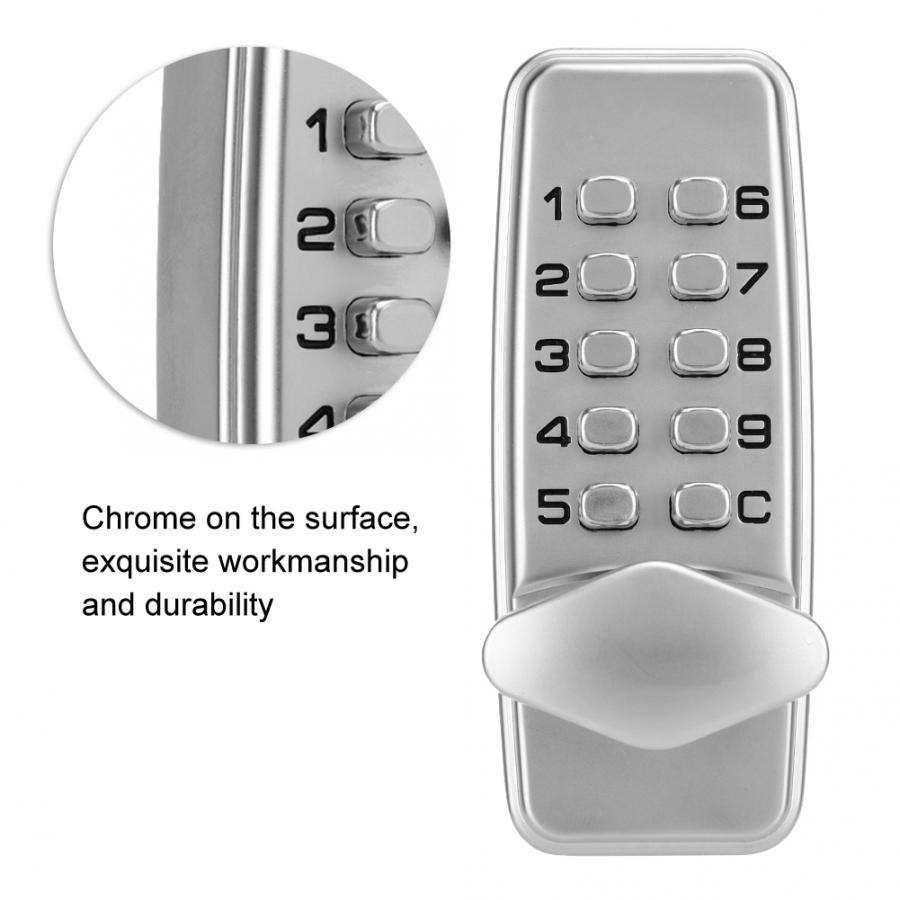 Zinc Alloy Miniature Mechanical Combination Lock Numberal 2 - 4 Digits Code Lock Cabinet Indoor Outdoor Door Security Coded Lock
