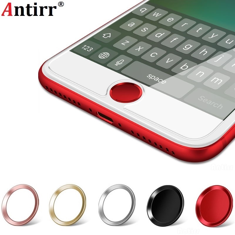Antirr-legering touch id-knopbeschermersticker voor toetsenbord voor iphone 7 6s 6 5 5s se vingerafdrukontgrendeling touch