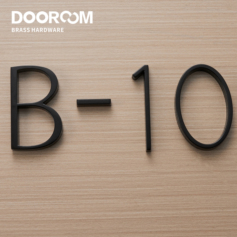 Dooroom – chiffres en alliage de Zinc 0-9 lettres A B C, noms de société, plaque de porte, numéro de maison, numéro de pièce, numéro de sol d'hôtel, panneau de Villa