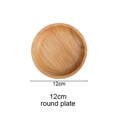 Kinesisk stil bøg træplade retter frugtbakke valnødplader køkkenredskaber mørk valnød solid træskål bordsæt: 12cm