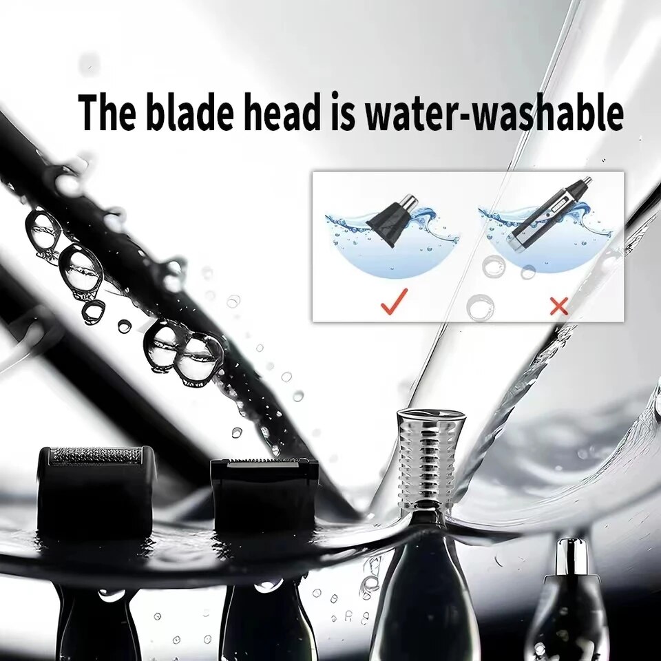 Kemei 4 In 1 Electric Rechargeable Nose And Ear Hair Trimmer Shaver Personal Care Tools For Men KM-6630
