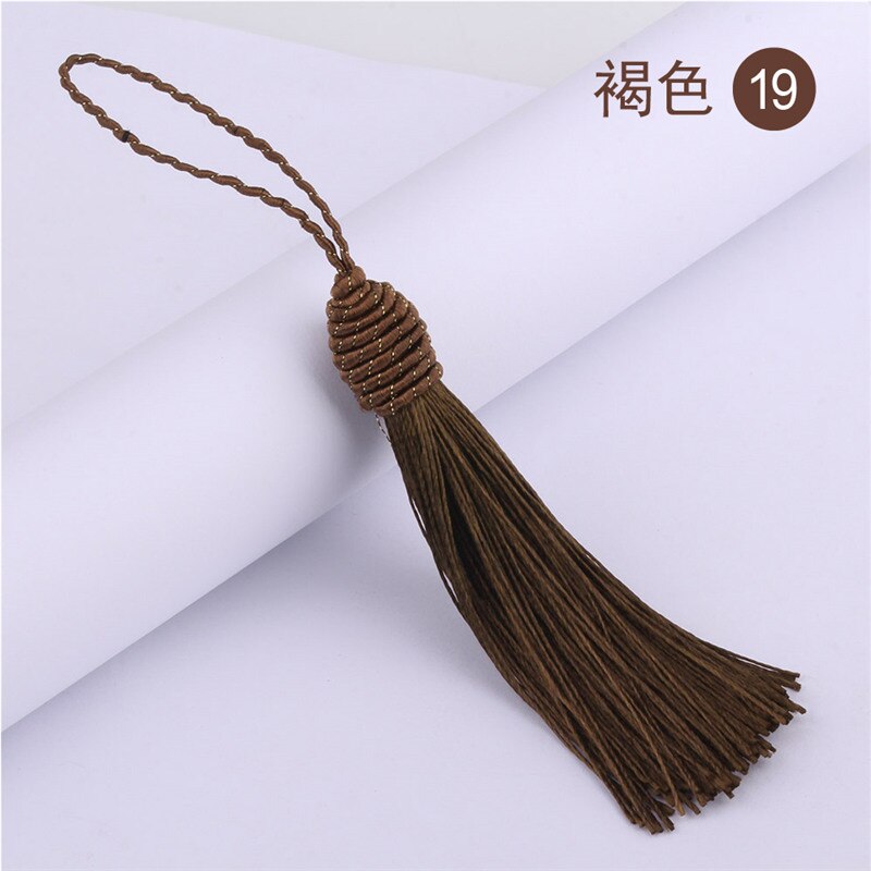 15cm Silk Tassel Fringe Sewing Bang Tassel Trim Key Tassels for Silk Tassels DIY Embellishment Curtain Accessories Parts: color 19