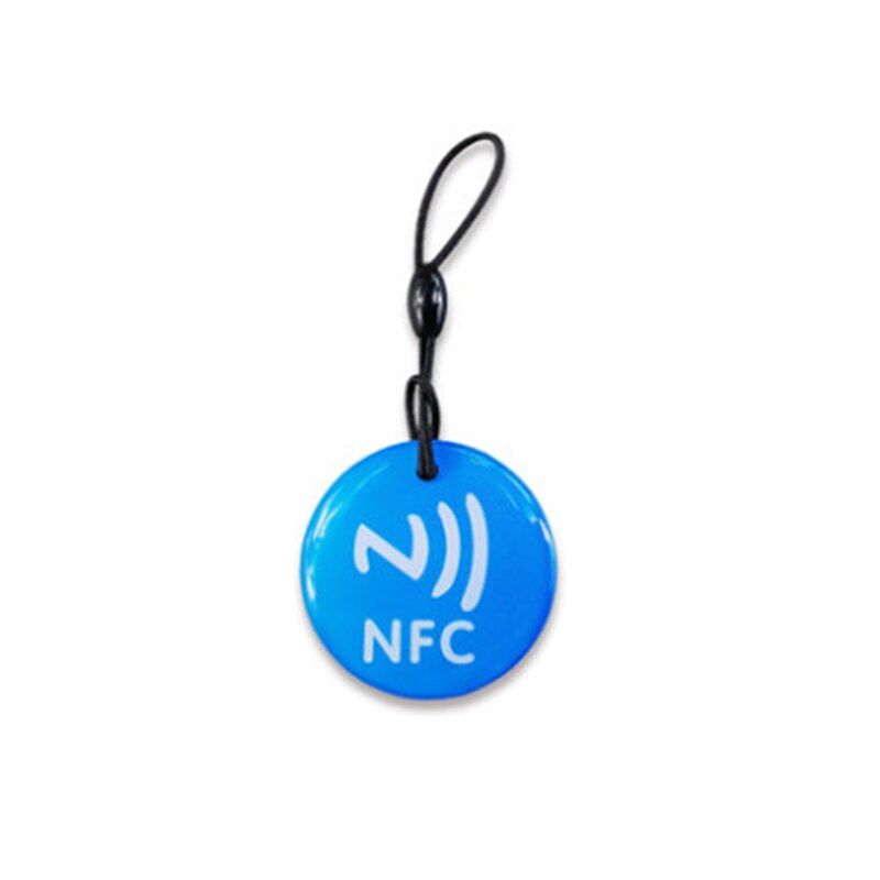 1pcs Waterproof 3 colors Crystal Epoxy NFC Tag Ntag213 for All NFC Phones: Blue