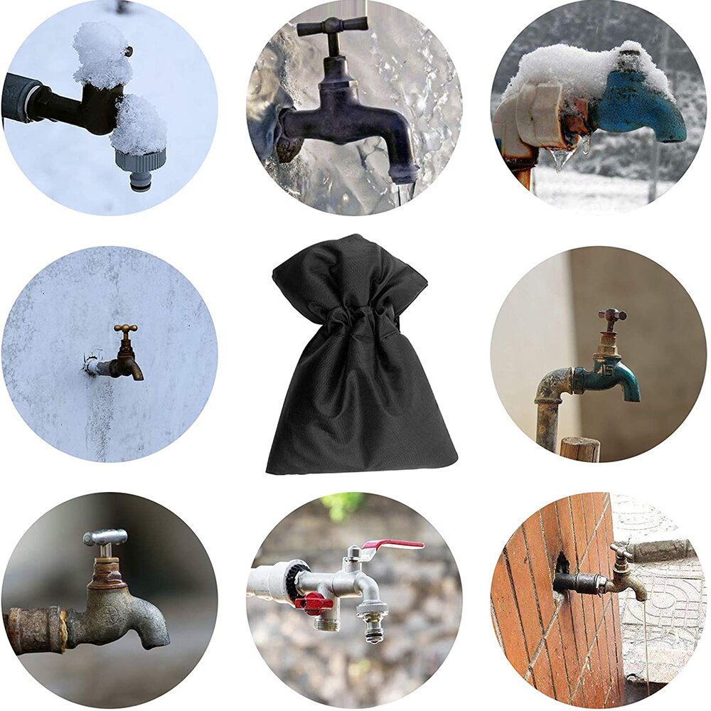 Winter Waterproof Outdoor Faucet Cover Outside Garden Faucet Freeze Protection Sock Reusable Tap Protector Pipe Insulation