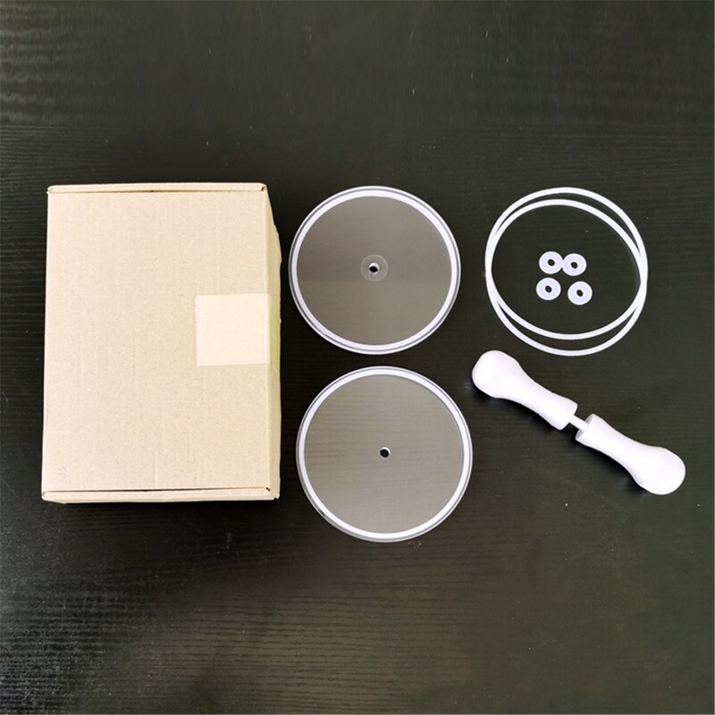 LP-Abrazadera para limpiador de discos de vinilo, mango de aluminio, Protector de etiquetas de registro, herramienta de limpieza acrílica impermeable