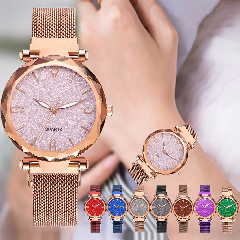 Women Watches Luxury Magnetic Strap Ladies Wristwatches Quartz Clock Zegarek Damski Relogio Feminino