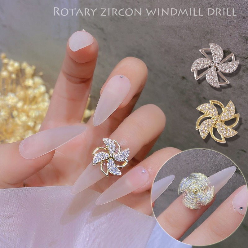 SNASAN 10pcs Mini Rotating Bearing For Nail Art Jewelry Making Phone Case Decoration DIY Handmade Accessories Jewelry Findings
