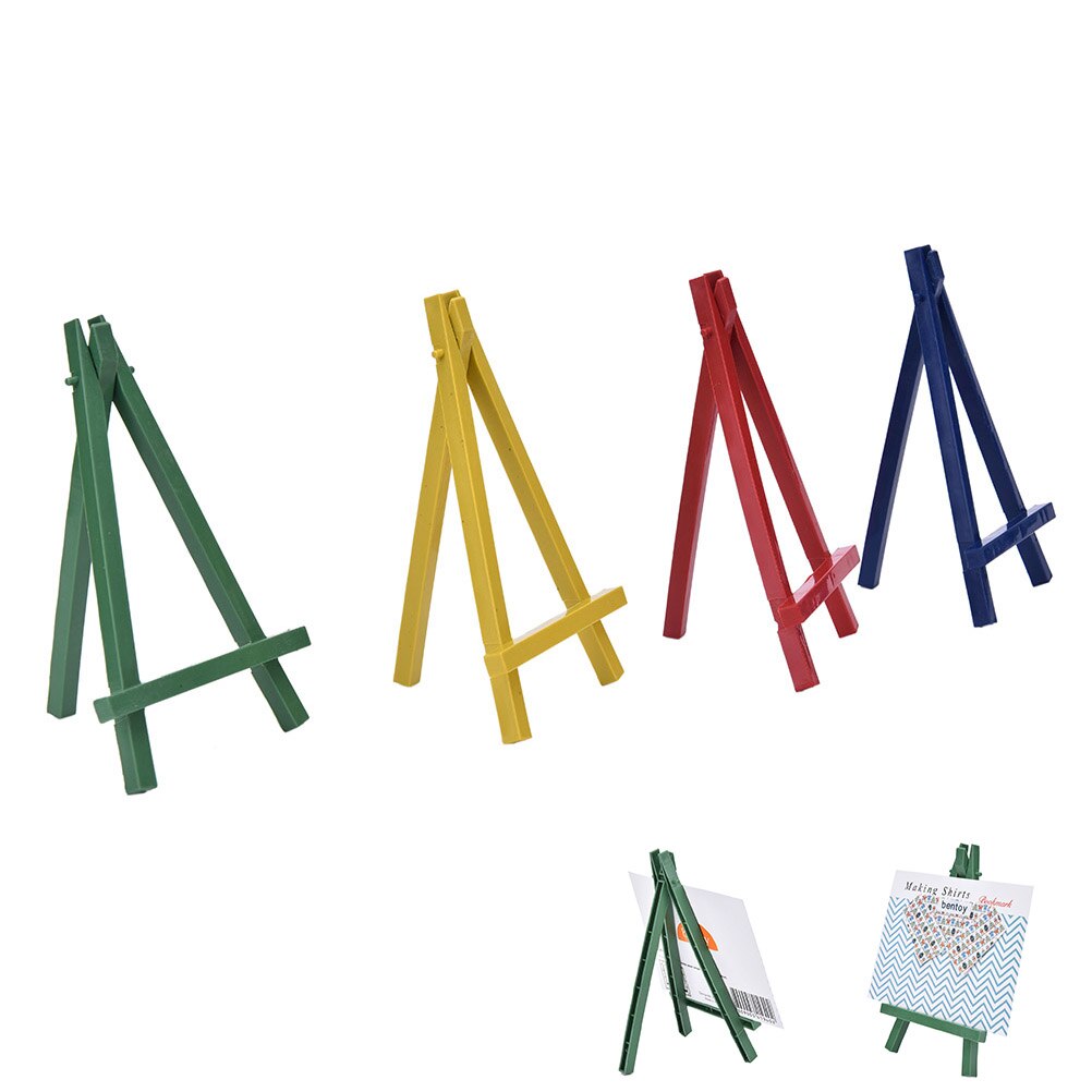 2 Stuks Mini Wedding Nummer Plaats Naam Card Stand Display Houder Frame Leuke Desk Decor Diy Levert 9 X16cm Plastic kunstenaar Schildersezel