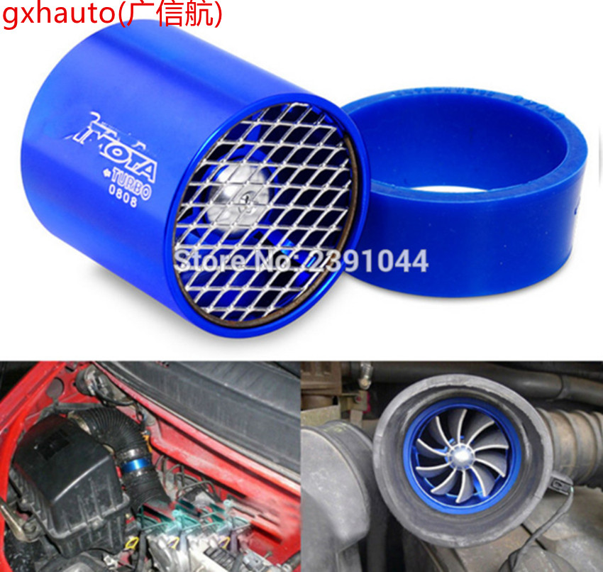 Dual Turbo Air Intake Gas Fuel Saver Fan Turbo Supercharger Universal Turbine Turbo Air Intake