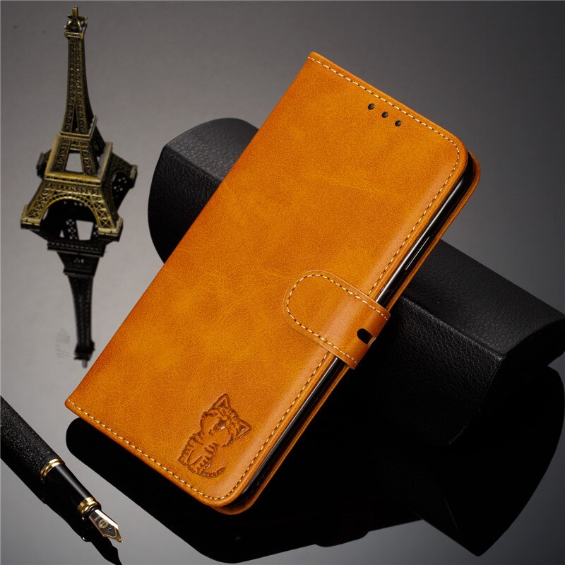 Xiaomi Redmi 7A Fall auf für Fundas Xiaomi Redmi 7 fall Redmi Hinweis 7 Pro abdeckung 3D Relief Katze Brieftasche flip Leder Telefon Fall Coque: Redmi  7 / 5