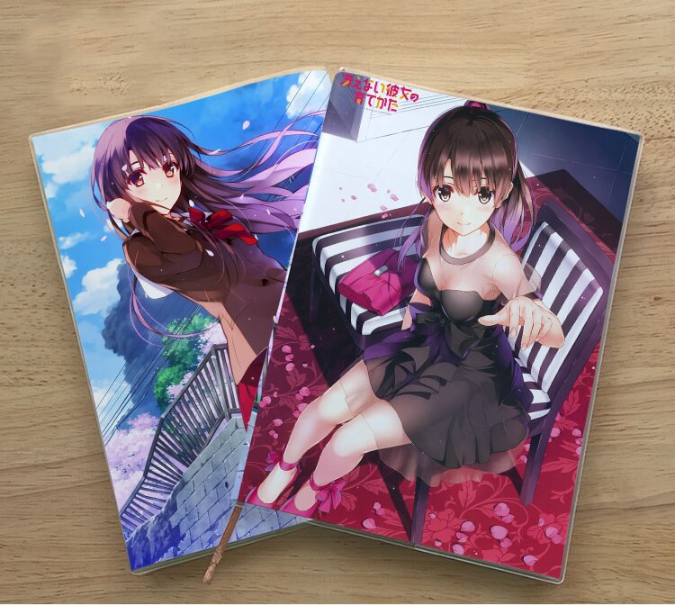 Anime saenai heroine keine sodate-kata notebook Student Memorial Tagebuch Geburtstag Notizblock: H