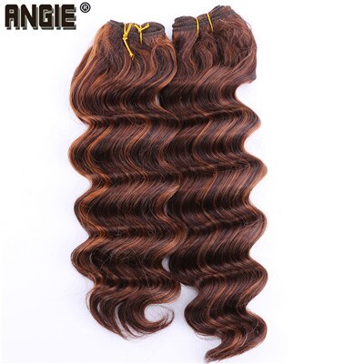 ANGIE-mèches synthétiques bouclées et bouclées de 16 18 20 pouces disponibles, tissages synthétiques, 2-3 lots/paquet: 4-30 / 20 inches 3 bundles