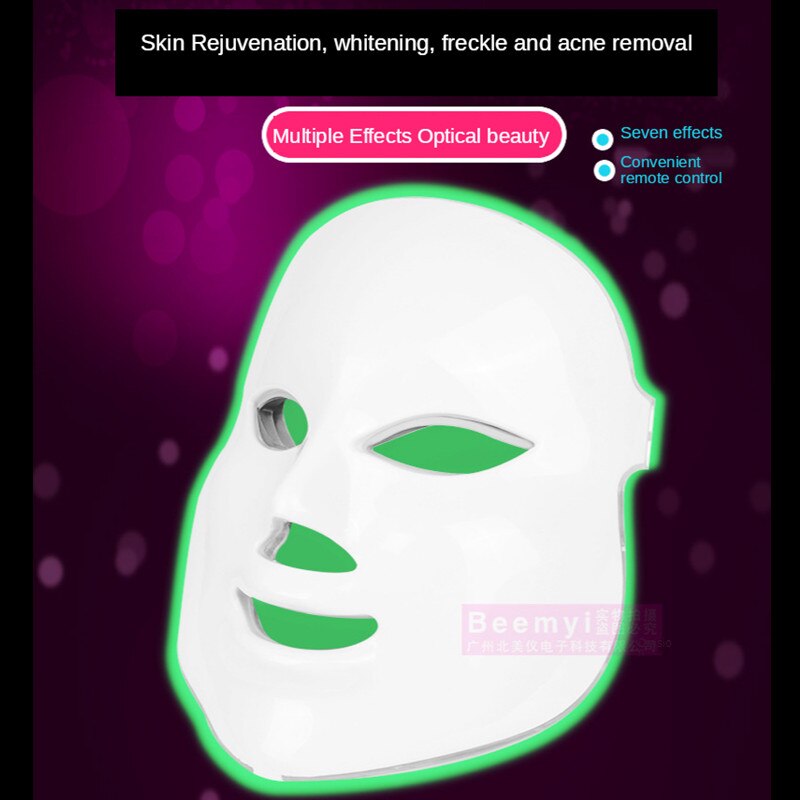 7 farbe LED Licht Haut Verjüngung Maske Akne Beseitigung Elektronische Maske Bleichen Heimgebrauch Schönheit Geräte