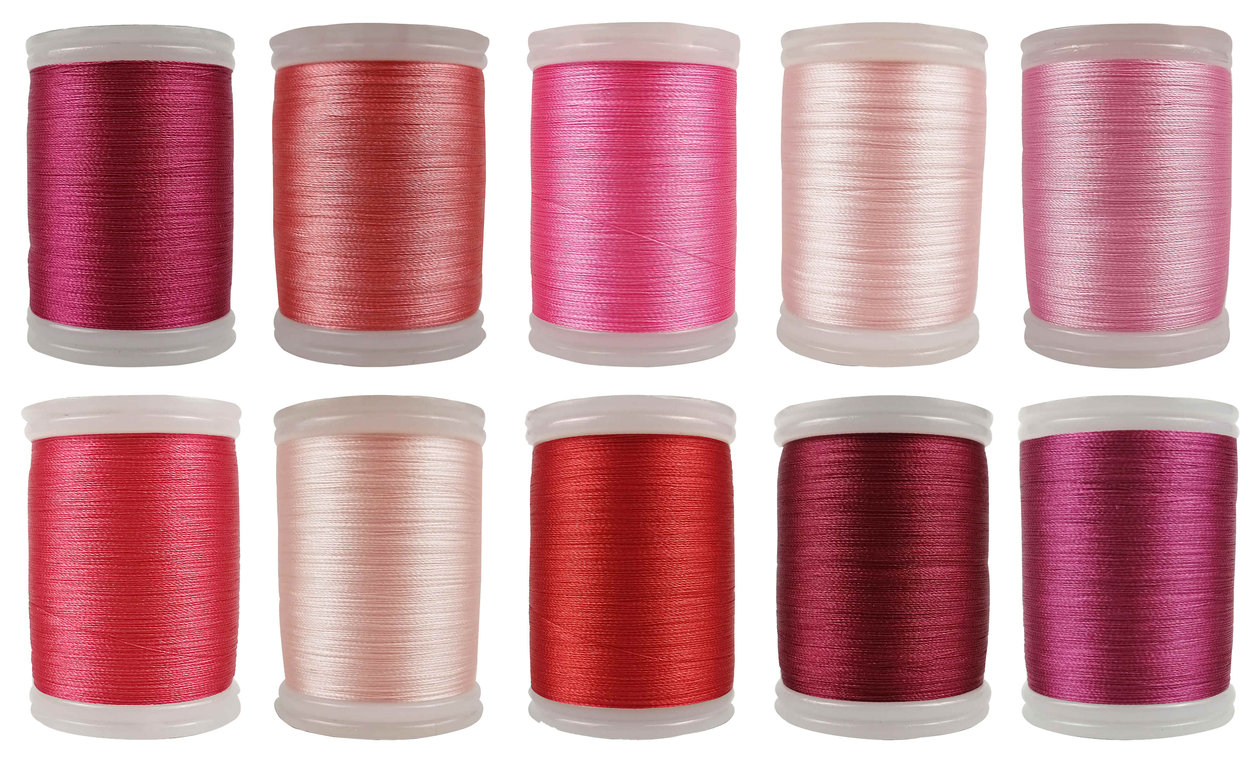 Moon Waves Embroidery Machine Thread 62 Colors Same with Brother Colors Polyester 1000 Yards 40WT 120D/2: 10 red