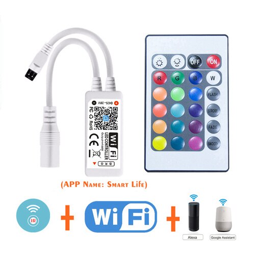 FEICAN Rgb Controller Wifi Smart Led Controller 12V Bluetooth/Afstandsbediening Voor Led Strip Rgb Tape: Smart WiFi