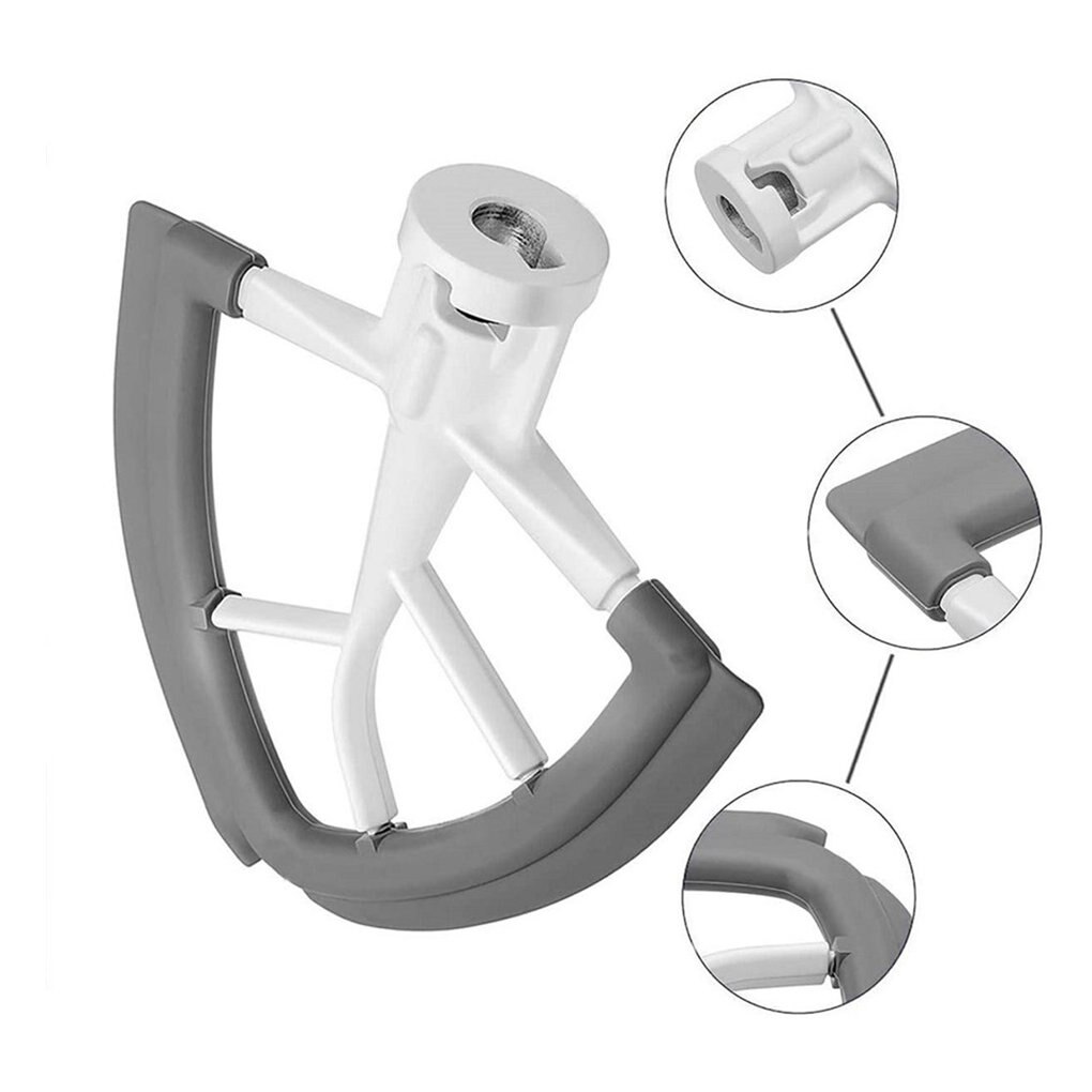 Tilt-Hoofd Platte Beater Siliconen Mixer Paddle Thuis Keuken Mengen Attachment Vervanging Voor Kitchenaid 4.5-5QT