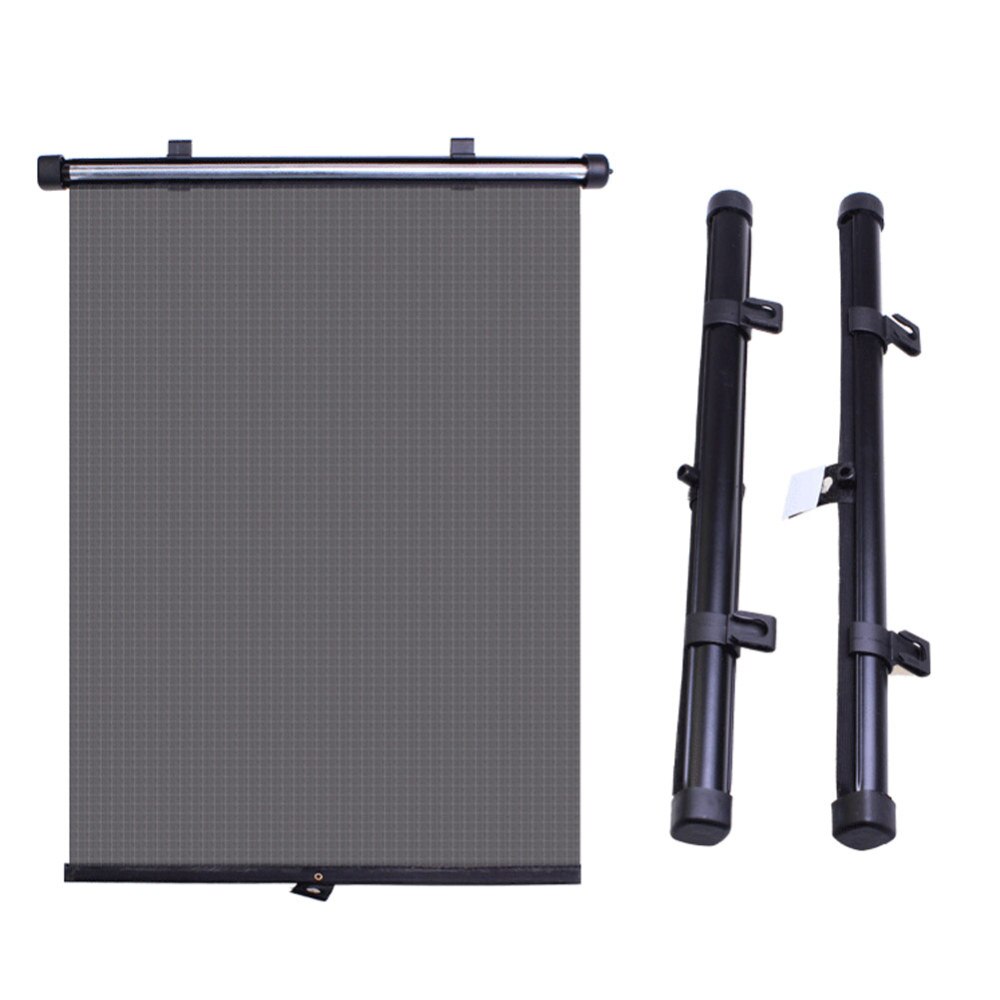 Rideau pare-soleil rétractable avec 6 ventouses, 2 pièces, pare-soleil pour fenêtre de voiture, stores roulants, accessoires automobiles