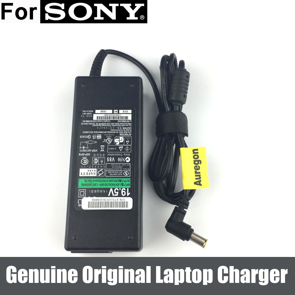 Echte Originele 90W 19.5V 4.7A Ac Adapter Oplader Voor Sony Vaio VGP-AC19V34 VGP-AC19V36 VGP-AC19V38 90W
