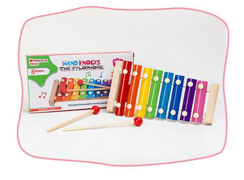 Baby Kid Wijsheid Musical Speelgoed Houten Hand Klop Op Piano Speelgoed Houten Instrument Kinderen Interesse Ontwikkeling