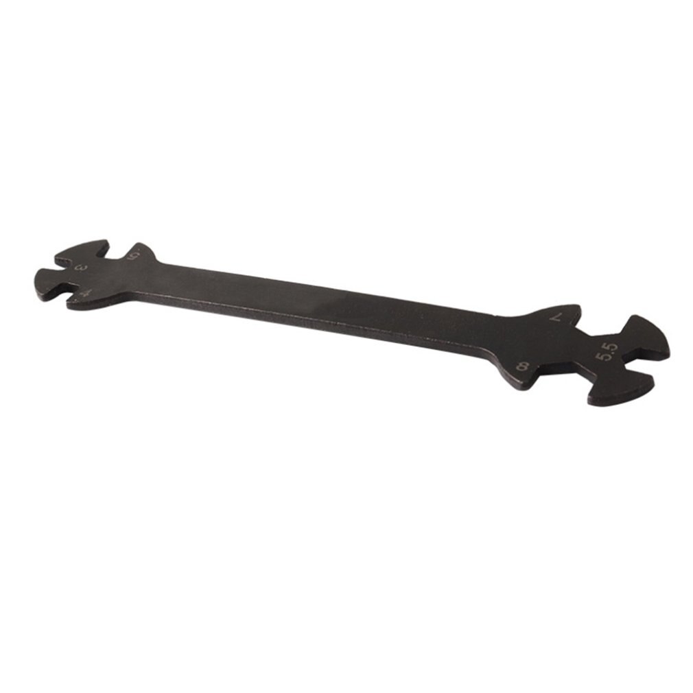 6 en 1 herramienta especial llave inglesa para tensores y nueces 3 4 5,5 7 8MM para 1/5 de 1/8 de 1/10 M3 M4 M5.5 M7 M8 tuerca de tornillo RC Coche