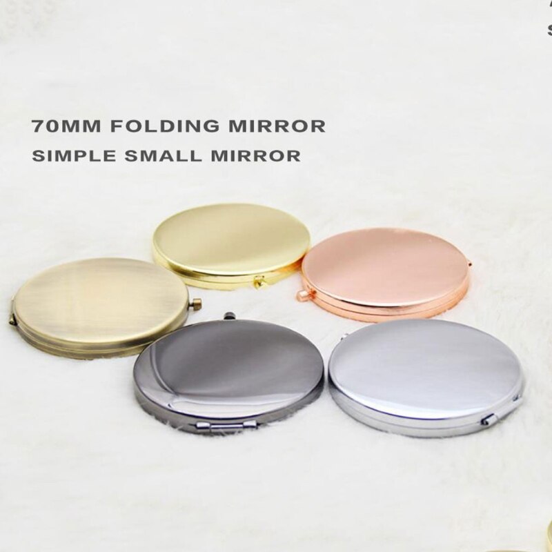 Portable Metal Double-Sided Folding Makeup Mirror