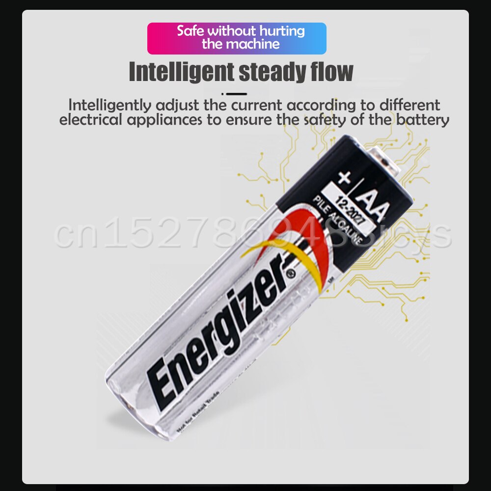 20PCS 1.5V Energizer AA LR6 AM3 MN1500 Alkaline Battery For Flashlight Mouse Thermometer Fingerprint Lock Dry Primary Batteries