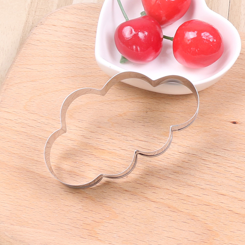 1 Pc Cartoon Wolken Vormige Rvs Cookie Cutter Biscuit Mold Fondant Cutter Cake Decorating Gereedschap