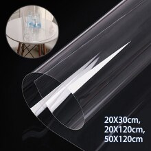 Clear Transparent PVC Film Fabric DIY Vinyl Craft Bag Cosmetic Bag Umbrella Waterproof Sheets Table Mats 50x120cm 20x120cm: 50X120cm