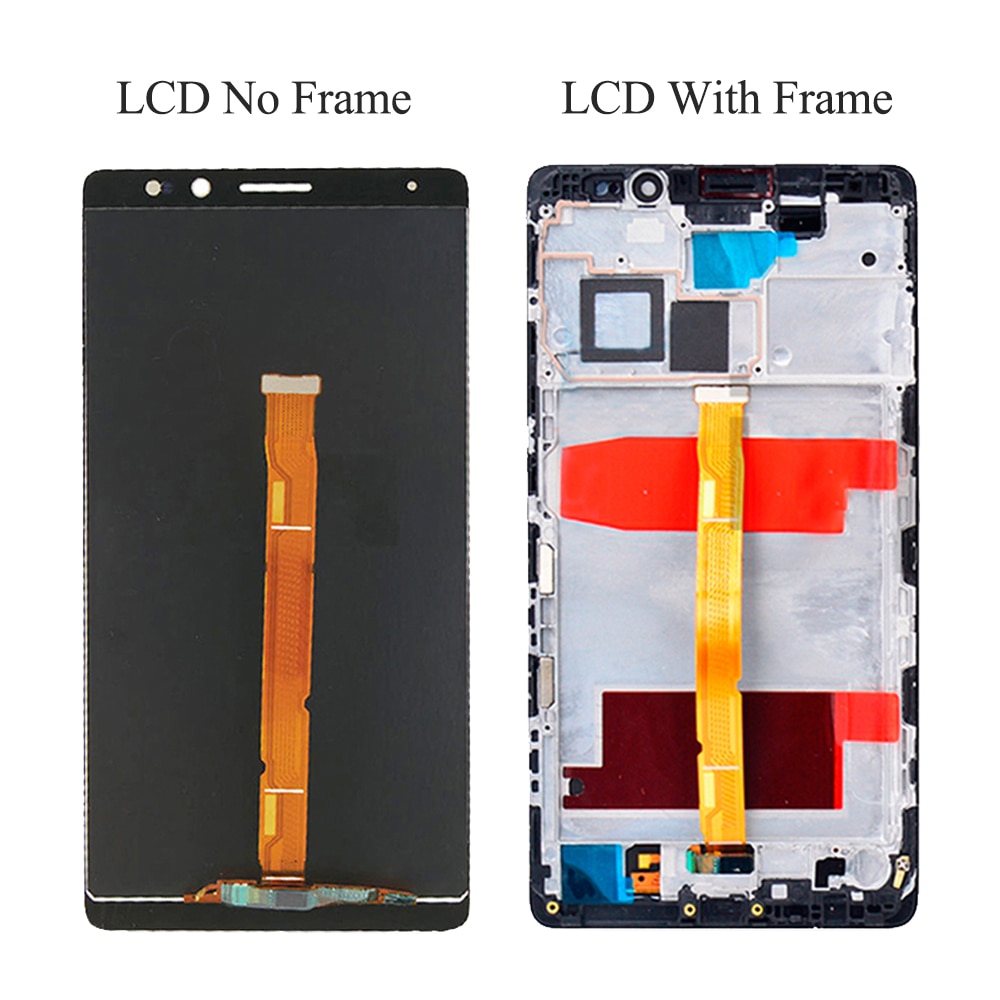 Para HUAWEI Mate 8 NXT AL10 CL00DL00 TL00 L09 L29 montaje de pantalla LCD con funda frontal cristal táctil, original negro oro blanco Brow