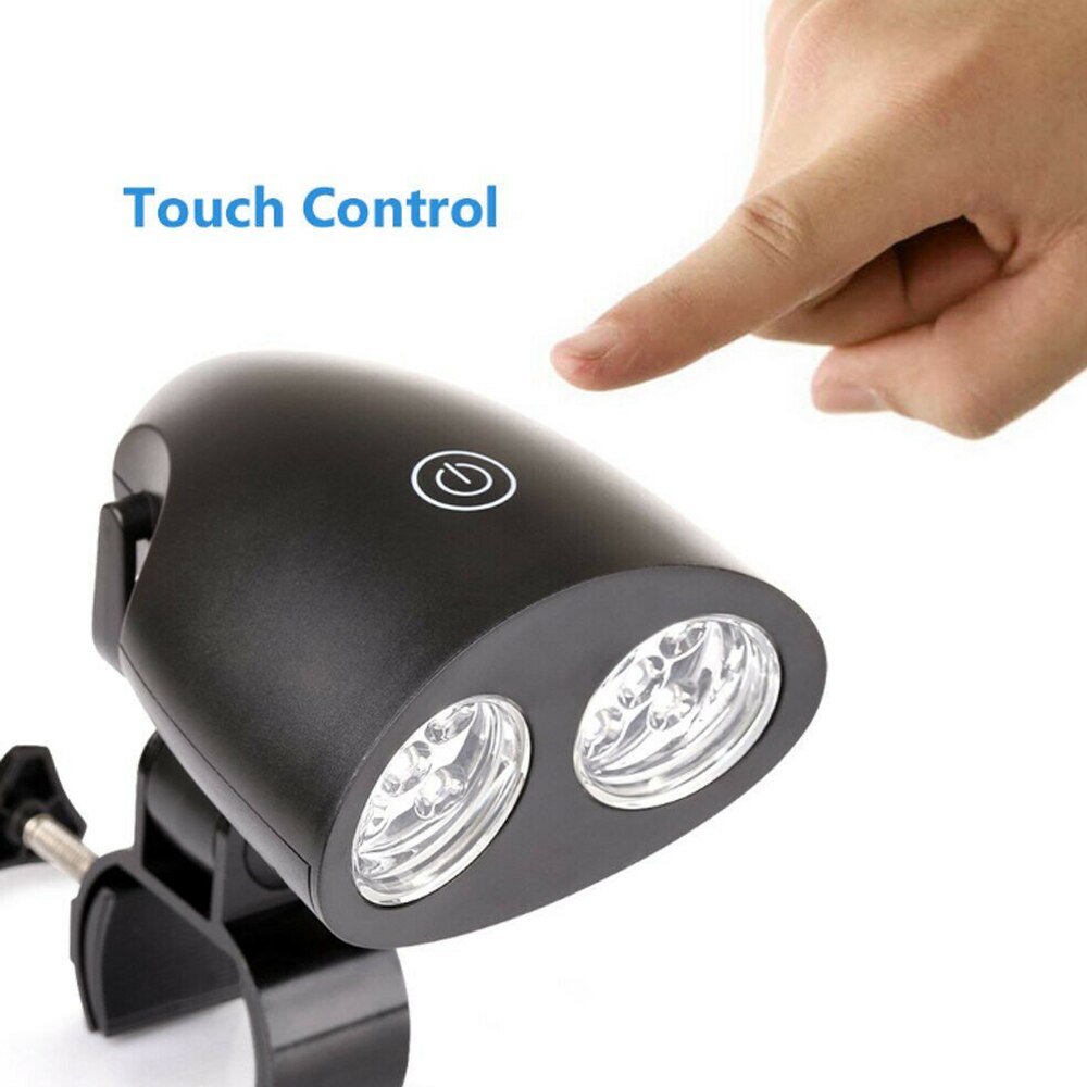Smart touch 10 leds grill grill bbq lys ledet 360 graders roterende udendørs camping ridelampe bbq tilbehør belysningsværktøjer