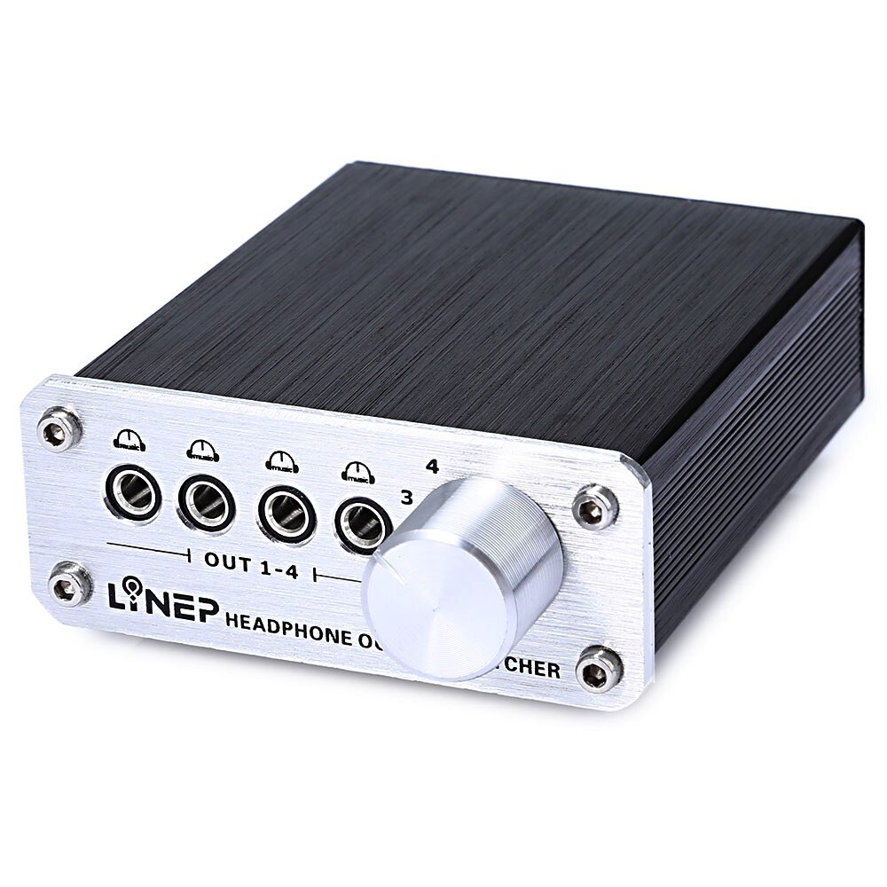 Audio Switcher Met 4 Ingang 4 Output Duurzaam Audio Signaal Switcher Voor Hoofdtelefoon MP3