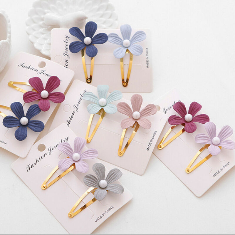 Bonitas pinzas para el pelo de flores perladas para niñas, accesorios de pelo para la playa, estilo bohemio