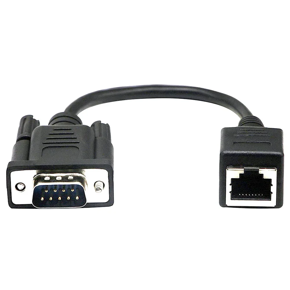 RJ45 naar VGA Extender Male naar LAN CAT5 CAT6 RJ45 Netwerk Ethernet Kabel Vrouwelijke Adapter Computer Extra Schakelaar Converter: WIT