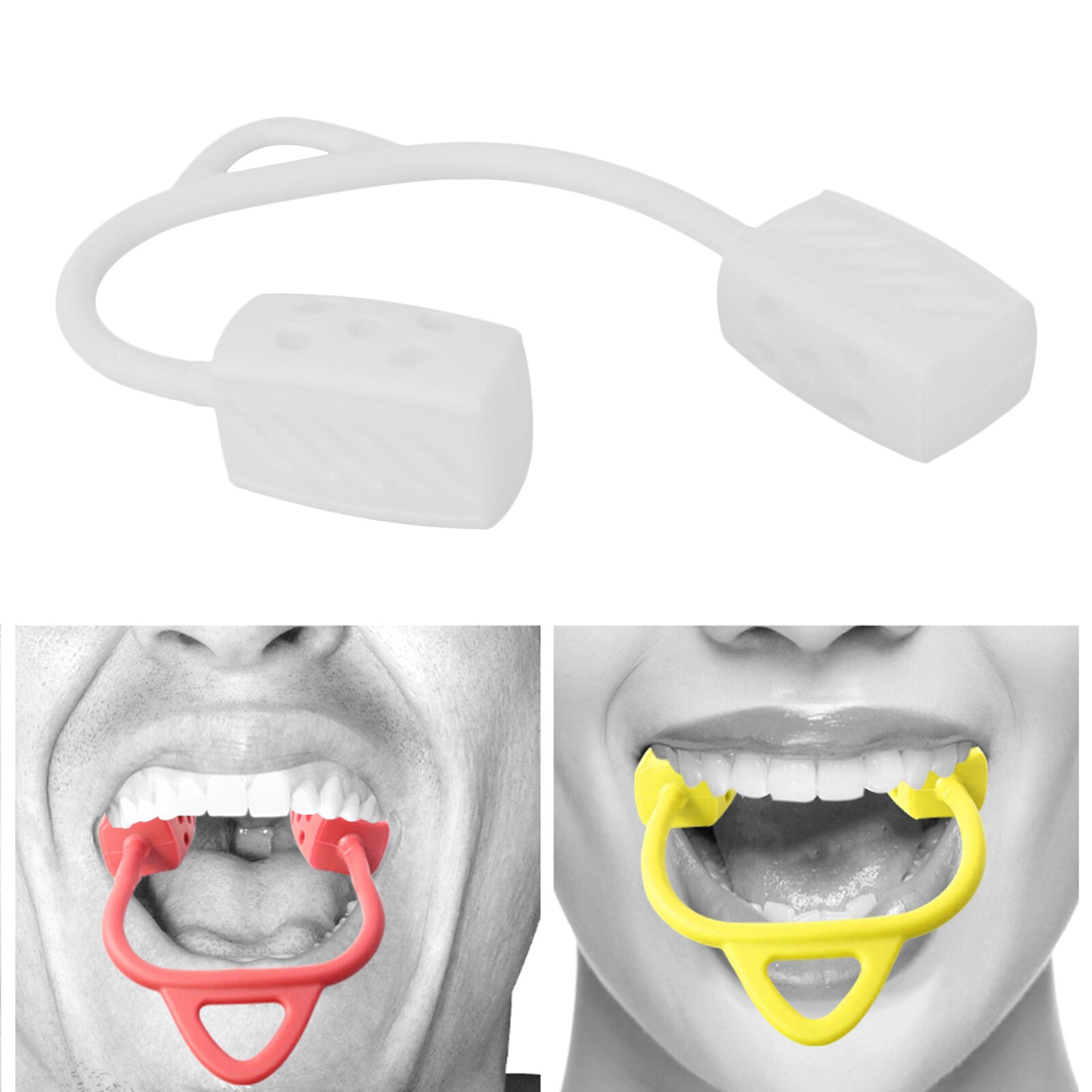 Kaaklijn Exerciser Gezicht Hals Fitness Trainer Dubbele Kin Reducer Gezicht Shaper Kaak Exerciser Kaaklijn Trainer Facial Spier Trainer: White 40lbs