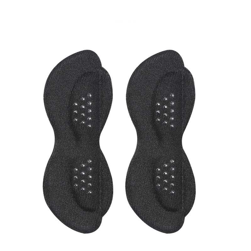 Sport hoch Fersen Aufkleber Anti Anti-tragen Schuhe Pads Einsätze Komfortable Licht und Weiche Schuh Kissen Nicht-Unterhose Kleber Einlegesohlen: Schwarz / dünn
