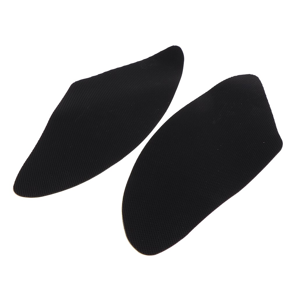 Motorcycle Black Rubber Tank Traction Pad Side Gas Knee Grip Protector