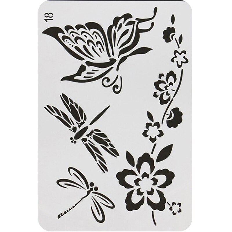1pc Butterfly Dragonfly Stencils PET Plastic Paint... – Vicedeal