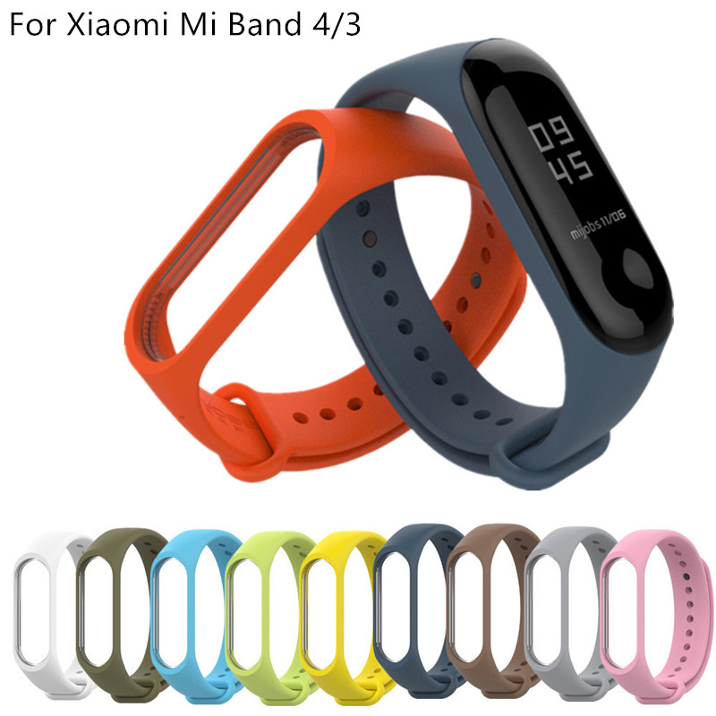 Correa de silicona para Xiaomi Mi Band 5, 4, 3, 20mm, repuesto de pulsera