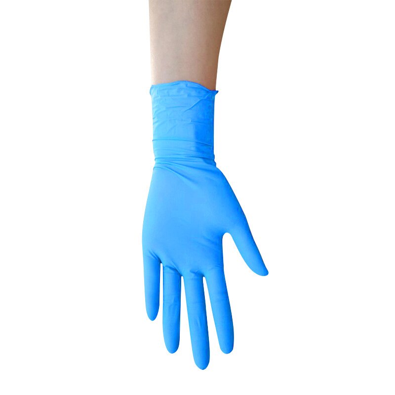 100 stk. nitril latex engangs husholdnings latex handsker engangs sikkerhedshandsker mad handsker til venstre og højre rekawiczki nitrylowe