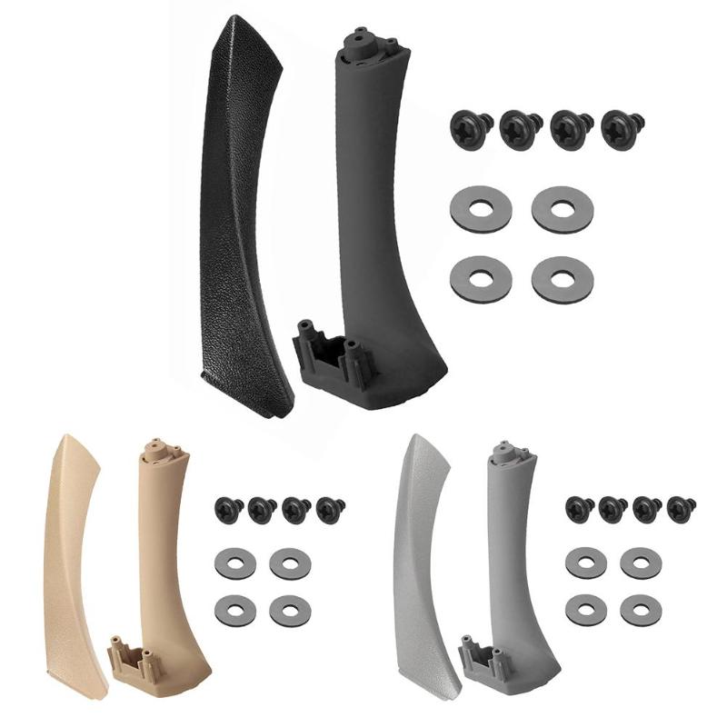 2 Pcs Rechts Links Side Inner Voordeur Panel Handvat Pull Trim + Cover Voor Bmw E90 E91 3 Serie auto Interieur Accessoires