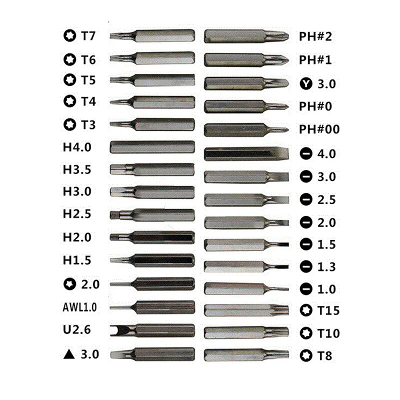 Hand Tool 31Pcs Screwdriver Kit Small Mini Combination Universal Set Dismountable Antiskid Handle Multifunction Repair Tools